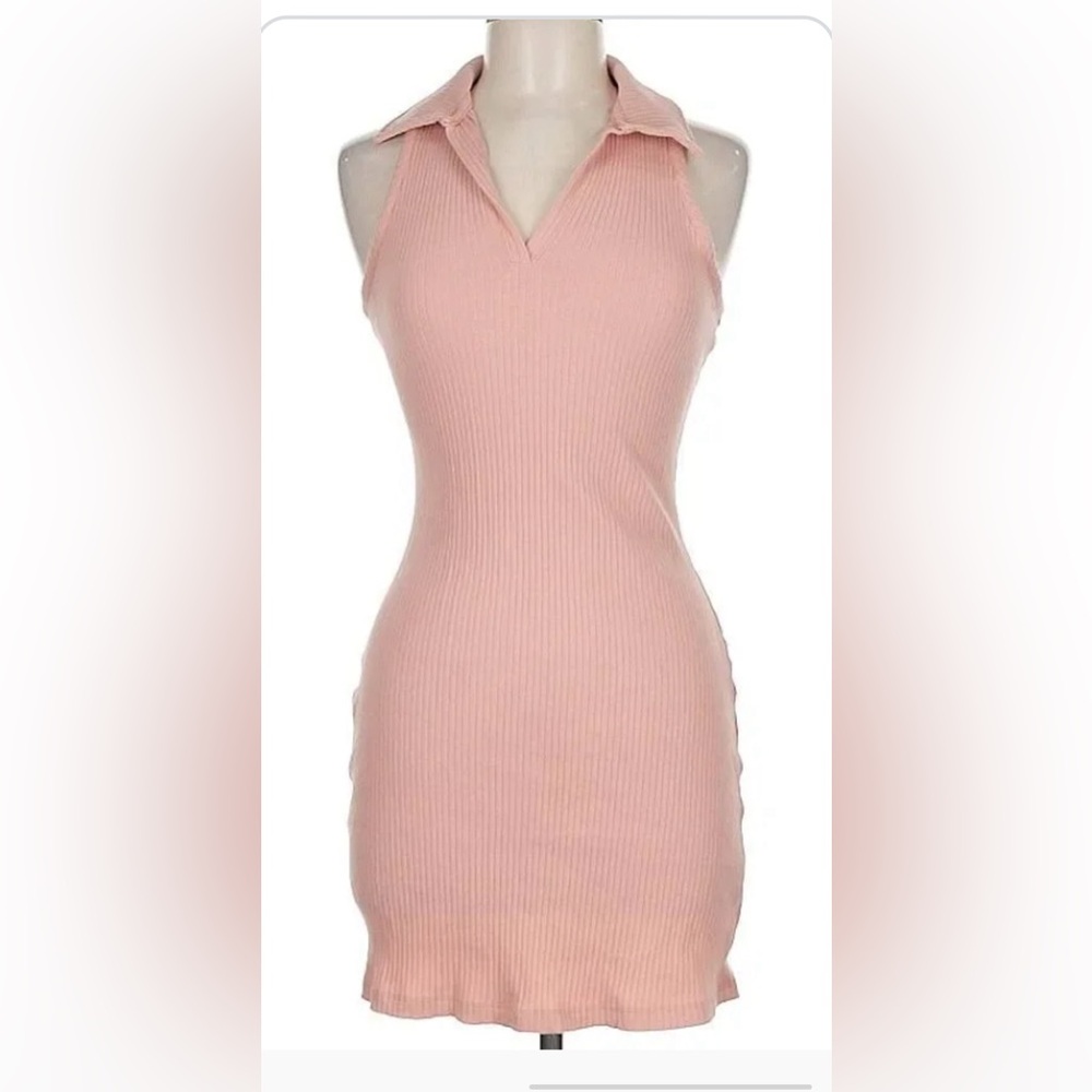Wild Fable Pink Ribbed Dress